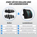 Daccormax Bürostuhl Ergonomisch, Schreibtischstuhl mit Verstellbarer Kopfstütze, Armlehnen, Lendenwirbelstütze, Drehstuhl Wippfunktion bis 135°, Chefsessel aus Mesh,Rückenschonend, Bürostuhl 150kg - 5