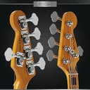 Rocktile Pro JBS50-BK Basso Elettrico a 5 Corde - JB-Style a 5 corde con corpo in tiglio - Manico in acero e tastiera in acero - 2x Single Coil pickup - 2x Volume, 1x Tone - Mensura 34" - Nero - 9