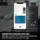 Haier 3D 60 Series 5 Freestanding Fridge Freezer, 3 Doors, Total No Frost, E Class, 360L Total Capacity, Easy Access Freezer Drawers, hOn App, AI & Wi-Fi Connected, Silver, 60x67x185 cm - HTW5618ENMG - 10