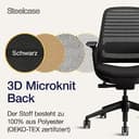 Steelcase Series 1 Ergonomischer Bürostuhl mit LiveBack Lumbalstütze und 4D-Armlehnen Onyx Schwarz - 9