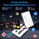 BESTTAB Android 16 Tablet con Teclado y Lapiz, Tableta 12 Pulgadas, 120 Hz, 2,5 K, FHD, 48GB RAM+256GB ROM (2TB TF), T7280 Octa-Core, 10000mAh, Widevine L1, Tablet con SIM 4G LTE/ 5G WiFi, 16MP+8MP - 6