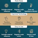 iProvèn Pro Series | Non-Touch Forehead Thermometer with Ear Function | Superior Accuracy for Adults, Kids, Babies | Premium Digital Thermometer for Adults and All Ages | Quiet Fever Alarms - 4