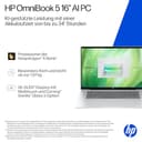 HP OmniBook 5 Next Gen AI Laptop PC, 16 Zoll 2K OLED Touch, Snapdragon X1-26-100 Prozessor (45 NPU-Tops), 16 GB LPDDR5x RAM, 512 GB PCIe SSD, Qualcomm Adreno GPU, Windows 11 Home, QWERTZ, Silber - 5