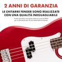 Fender Squier Debut Series Precision Chitarra Basso, Chitarra per Principianti, con garanzia di 2 anni, Raso Rosso Dakota - 6