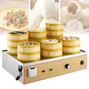 Genérico Vaporera eléctrica Comercial para Dim Sum, de Dos, Cuatro o Seis Orificios, con Alarma de combustión en seco y Suministro de Agua Independiente, para cocinar 6 Orificios. - 1