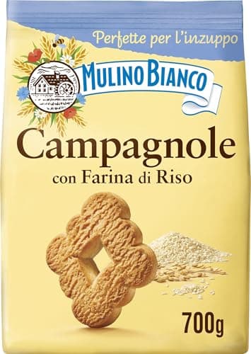 Mulino Bianco Biscotti Frollini Campagnole, Colazione Ricca di Gusto, 700g