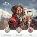 yanopurna Coperta in Cashmere - Coperta per divano intrecciata a Mano in 100% Lana di Cashmere - 135 x 270 cm Coperta morbida e accogliente per divano e sedia - Prodotta in Nepal (Gris Marrón) - 7