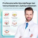 COSLUS Munddusche Elektrisch Professional Zähne: 2 Modi & 12 Druckstufen – 600ml Wassertank Zahndusche für Familien Oral Health Enthusiasten/Orthodontie-Patienten – Haushalt & Bad mit 5 Düsen –Schwarz - 2
