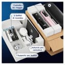 Oral-B Spazzolino Elettrico Ricaricabile iO 6 Nero e Rosa, 4 Testine per Spazzolino Elettrico, Confezione Doppia, 2 Spazzolini, Pulizia Denti Efficace - 9