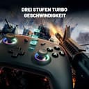 ECHTPower PC Wireless Controller, 1000Hz Gaming-Controller mit RGB/Hall-Joystick/Turbo/Vibration/800mAh Wiederaufladbare Batterie, Wireless-Controller für PC/Switch 2/Switch/Steam - 4