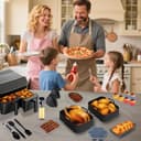 Inja Accesorio para freidora de aire caliente, accesorios para Ninja Foodi Max Dual Zone AF400EU AF300EU 7,6L-9,5L (AF400EU 7,6L-9,5L) - 8