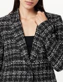 The Drop Blazer da Donna, Blake, Lungo, in Bouclé Nero, L - 3