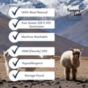 Tommy Lion - Manta de Lana de Alpaca y Lana Merino, hipoalergénica, Suave, Ligera, Tejida a Mano, 228 x 203 cm (Multicolor) - 7