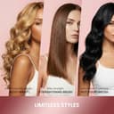 MESCOMB 5 in 1 Dual Voltage Hair Styler Ionen Föhn & Airstyler Set mit Aufsätzen, Schnelltrocknend,Lockenstab,Glätten, Volumen, Ohne Hitzeschäden | 100–240V für weltweite Reisen mit Reisetasche - 7