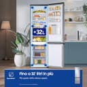 Samsung EcoFlex AI Frigorifero Combinato RB38C600DSA/EF, Wifi, All-Around Cooling, Space Max, Total No Frost, 390 L, LxAxP: 59,5 x 203 x 65,8 cm, Silver Inox - 4