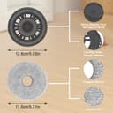 4 Wischtücher mit 2 Ersatzhalterung Zubehör für Dreame L20 Ultra/L10s Ultra Gen2/L10s Pro Ultra Heat/X30 Ultra/X40 Ultra/X40 Master/L40 Ultra – Mopptücher & Halter, Roboter Staubsauger Ersatzteile - 5