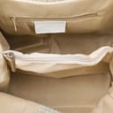 FIRENZE ARTEGIANI.Bolso de mujer piel auténtica.Bolso Tote cuero genuino grabado Serpiente.Asa hombro y correa bandolera. MADE IN ITALY. VERA PELLE ITALIANA. 33x29x17 cm. Color: Blanco - 7