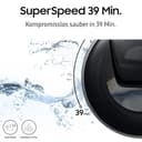 Samsung WW11DG6B85LBU2 Waschmaschine, 11 kg, 1.400 U/min, Extra energiesparend, EEK: A (-10%), AI Ecobubble, AI Wash, SuperSpeed 39 Min, AI Control, Schwarz - 6
