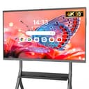 YCKJNB Pizarra Digital Interactiva 55 Pulgadas, Pantalla Táctil 4K UHD, Android 14, 8+128GB, SmartBoard Pizarra Blanca Digital Todo en Uno para Aula Oficina Hogar Negocios(Pantalla y Soporte de Pared) - 1