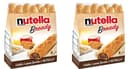 Ferrero: "Nutella B-ready " a crisp wafer of bread in the form of mini - baguette stuffed with a creamy Nutella * 8 pieces * 5.39 oz (153g) * Pack of 2 [ Italian Import ] - 1