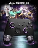 Switch 2 Pro Controller with Charging Dock, Switch Controller Wireless for Nintendo Switch 2/Lite/OLED, RGB Bluetooth Gamepad with 7 LED Colors/Hall Effect/Dual Shock/Turbo/Motion Control - Purple - 7