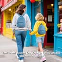 AOTIAN Nylon Lightweight Sturdy Little Casual Backpack 7 L Light Blue - 2