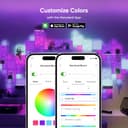 Nanoleaf Blocks Squares Smarter Kit – WiFi Smart RGBW 16M + Color LED regulable Gaming y decoración del hogar Paneles de luz de pared (6 unidades) - 3