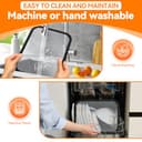 Juego de 2 protectores antisalpicaduras para freidora de aire caliente Dual Blaze TwinFry (10 L) - 5