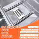 GFTIME 45,7 CM 69785 Quemador Barbacoa de Gas Piezas de Repuesto para Weber Spirit 200 E210 S210 E220 S220 (con pomo Delantero) Acero Inoxidable BBQ Quemadores per Parrilla Barbacoa Weber 46100001 - 6