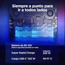 Lenovo Legion Pro 5 Gen10– Portátil Gaming IA 16" WQXGA (Intel Core i9-14900HX, NVIDIA GeForce RTX 5070, 32GB RAM, 1TB SSD, 240Hz, WiFi 6, Sin Sistema Operativo) QWERTY RGB 24 Zonas Español – Negro - 13