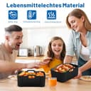 Ninja Heißluftfritteuse Silikonform für DZ400EU AF400EU AF451EU 9.5L, Airfryer Zubehör für Ninja Foodi Max Dual Zone, Air Fryer Silikon Einsatz Wiederverwendba, Silikon Einlagen für Airfryer (2 Stück) - 4
