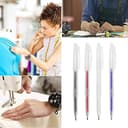 MEISO Bolígrafo Borrable de Calor Rotuladores de Tela Borrables 4 Colores de Marcadores Borrables con Calor con 52 Recargas para Cuero, Ropa, Costura, Confección - 5