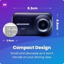 Nextbase 222x Dash Cam Front and Rear Camera - Full HD 1080p Car Camera with Rear View Module - Intelligent Parking Mode, Night Vision, G-Sensor, 140° Wide Angle, 2.5" IPS Screen, Magnetic Mount - 6
