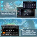 2 DIN Autoradio mit Bildschirm, Wireless Apple CarPlay Android Auto, 7 Zoll HD Touch Display Doppel-Din-Autoradio mit Bluetooth, Mirror Link, FM, AM, RDS, EQ, USB, Type-C, Mic, Rückfahrkamera - 4