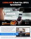 VANTRUE N4S 3 Lens STARVIS 2 Dashcam Auto, 5GHz WiF GPS 1944P+ 1440P+ 2.5K Dash Cam, 3 Channel HDR Nachtsicht Dashcams 10S. Puffer Parkmodus, LTE Optional, Sprachsteuerung, Max 1TB - 3