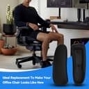 SINOLUXE Armlehnen-Ersatzarmpolster für Herman Miller Classic Aeron Stuhl – Bürostuhl-Armlehnenersatz, schwarz, 1 Paar - 6