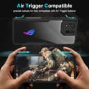 HARUINO für Asus ROG Phone 8 Pro Hülle, ROG Phone 8 Handyhülle Case mit Non-Slip Texture, Transparente PC Harte Zurück und TPU Weiche Silikon Schwarze Einfassung Cover Schutzhülle Handytasch - 3