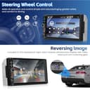 Inefala Radio Coche 2 DIN con Pantalla Táctil 7" Wireless Carplay Android Auto, 2 DIN Autoradio Bluetooth con Reproducción Vídeo Línea, Salida de Vídeo, Radio FM EQ 2USB Typ-C SWC Cámara Trasera - 5