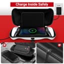 ivoler Tasche für PlayStation Portal Remote Player mit Ladefunktion, [2X Panzerglas] Stoßfeste Hard Shell Tragetasche, Schutzhülle & Zubehör-Set für PS Portal, Weiß - 3