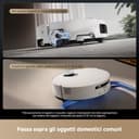 DREAME Aqua10 Ultra Track Complete Robot Aspirapolvere, Lavaggio 45 °C, Supera Ostacoli di 6 cm, Auto-pulizia Mocio, Aspirazione da 19.500 Pa, 0 Grovigli, Evita Oltre 240 Oggetti, Controllo Vocale - 5