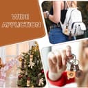 qxayxa 13 Pz Portachiavi in Legno Vuoti, Portachiavi Personalizzati Vuoti per Pittura, Incisione Laser, Decorazioni Fai Da Te, Regali (Rettangolo, Noce) - 5