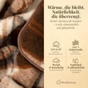 Wool & Home Merino Wolldecke 140x200 cm – Kuscheldecke aus 100% Merinowolle, Einfarbig Grau – Gewicht 500 g/m² – Atmungsaktiv und Langlebig - 4