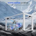 FLEXISPOT Höhenverstellbarer Schreibtisch Gestell mit 4-Fuß-Gestell & Dualmotor – Premium Standing Desk/Workstation mit Sitz-Steh-Erinnerung, 150 kg Tragkraft, kompatibel 120–200×70–90 cm - 3