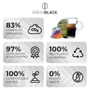 BrewBlack Intenso Coffee Capsules - 50 Aluminium Coffee Pods Compatible with Nespresso Original line, Dark Roast - Intensity 11/12, Made in Italy - 5
