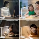 lampada da scrivania,lampada da lettura,dimmerabile lampada da tavolocon porta USB, 3 modalità di illuminazione, lampada da comodino pieghevole per lettura,unghie,lavoro,studiare,ufficio,dormitorio - 7