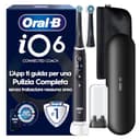 Oral-B iO6 Spazzolino Elettrico | Nero | 2 Testine di Ricambio | Batteria a Lunga Durata | Custodia da Viaggio Premium | Astuccio Magnetico | Porta Testine | Edizione Regalo - 1