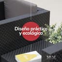 SP Berner Shaf - EVO Confort | Set Muebles de Salon Exterior - Conjunto Muebles Jardin Exterior 4 Plazas | Fabricado en España con Materiales Reciclados - Color Grafito - 5