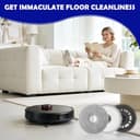 Set 4 Wischtücher + 2 Halterungen für Dreame L20 / L10s / L10s Pro Ultra / X30 / X40 / L40 – Ersatzteile für Roboter Staubsauger - 7