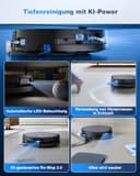 ECOVACS DEEBOT X9 PRO Omni Saugroboter mit Wischfunktion, 16.600 Pa, OZMO Roller, ZeroTangle 3.0,TruEdge 2.0, Heißwasser-Moppwäsche, Heißlufttrocknung, All-in-One Omni Station, YIKO-GPT - 8
