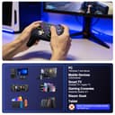 PC Wireless Controller mit Ladestation, 1000Hz Gaming Controller mit RGB Licht, Hall Joystick/Turbo/Vibration/1000mAh Wiederaufladbare Batterie, Wireless Controller für PC/Switch 2/Switch/Android/IOS - 2